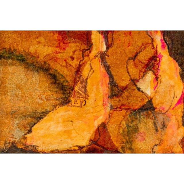 Elfi Schuselka (Austrian, b. 1940), Abstract Figural Composition, Mixed Media on Paper, circa 1965, apparently unsigned,...