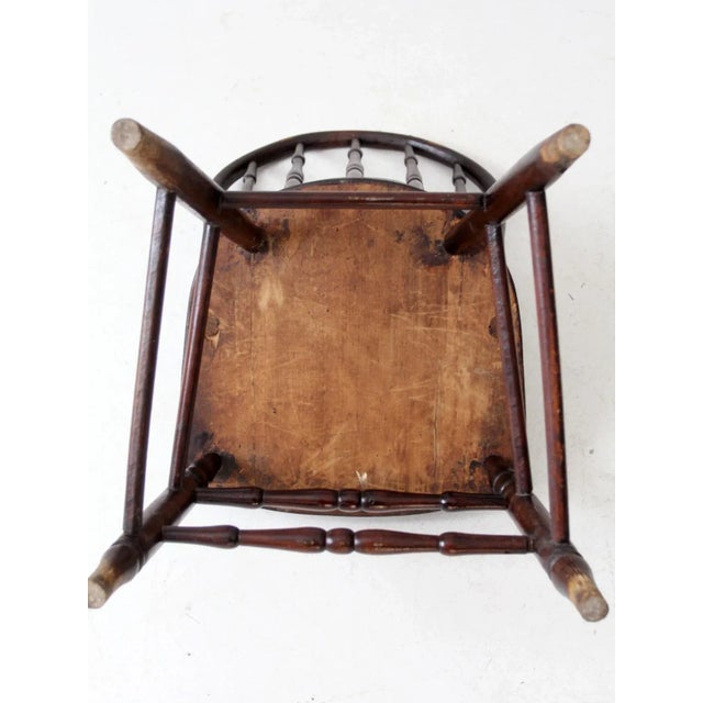 Antique Windsor Chair With Turned Spindles For Sale - Image 14 of 14