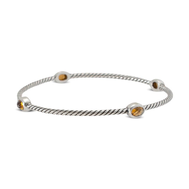 Brand: David Yurman Gender: Ladies Metal Type: 925 Silver Length: 8.00 inches Width: 2.20 mm Weight: 10.46 grams Ladies...