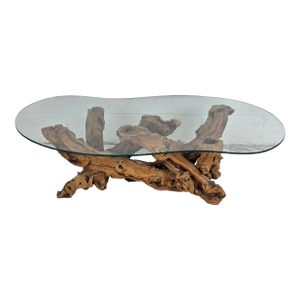 Mid 20th Century Olive Root Driftwood Coffee Table