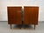Mid 20th Century Mid 20th Century Walnut Sculpted Pull Three Drawer Dresser Pair For Sale - Image 5 of 11