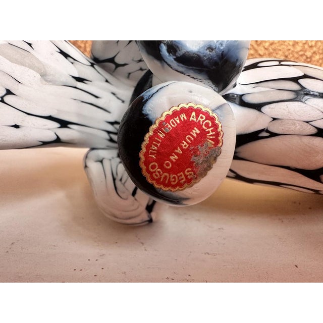 This piece is made in Vetro Nero a Macchie de Salto Bianco and is one of his Fantasy Pieces. Seguso made a few different...