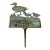 Vintage Cast Iron Patina Metal Duck Crossing Stake Sign For Sale