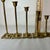 Vintage Brass Tulip Candlestick Set of 7 Graduated Heights 3"-9" MCM Square Base For Sale - Image 12 of 12