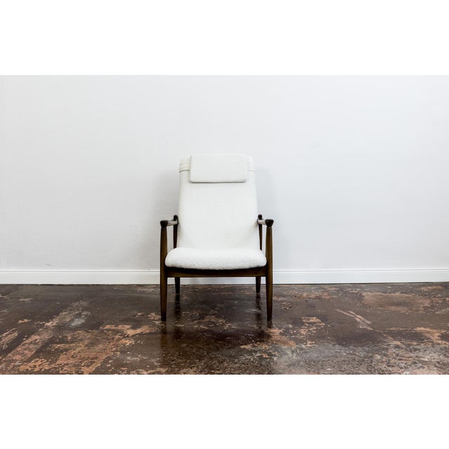 Mid-Century Modern High Back Lounge Chair by Edmund Homa, Poland, 1960s For Sale - Image 4 of 15