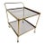 Italian Brass and Smoked Glass Bar Cart, 1970s For Sale