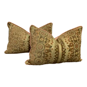 Late 20th Century Re-Designed and Hand-Engineered Pillows- Set of 2