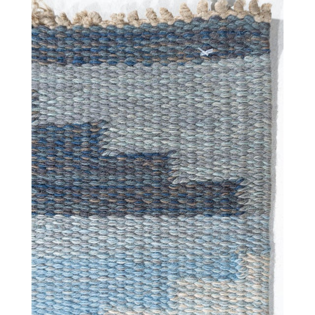 1960s Vintage Circa 1960 Swedish Scandinavian Area Rug 4ft 6in X 6ft 10in For Sale - Image 5 of 13