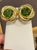 The School of Paris 30Ct Natural Round Peridot Earrings by Andrew Clunn in 18 Kt Hammered Gold, Clip For Sale - Image 3 of 18