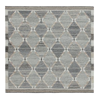 Rug & Kilim’s Custom Scandinavian Outdoor Rug With Geometric Pattern - 12'x15' For Sale