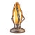 Early 20th Century Art Deco Three Figure Silvered Metal Table Lamp For Sale