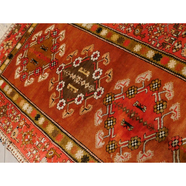 Vintage Turkish Wool Rug. 4'8"x 7'4" For Sale - Image 4 of 13