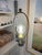 Vintage White Wicker Floor Lamp With Dome Shade For Sale - Image 10 of 14