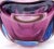 Mid 20th Century Barbini Murano Vintage Sommerso Purple Blue Italian Art Glass Four Leaf Clover Decorative Bowl Dish For Sale - Image 5 of 8