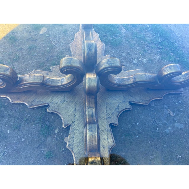 Vintage Mid Century Rococo Gilt Coffee Table Hollywood Regency Era For Sale - Image 12 of 12