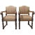 Set of Mid-Century Spanish Chestnut Armchairs, 1940s For Sale - Image 13 of 13