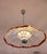 Metal Murano Glass Pendant Lamp with 8 Petals attributed to Carlo Nason for AV Mazzega, 1970s For Sale - Image 7 of 11