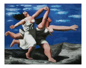 1985 After Pablo Picasso "Running", First Edition Parisian Full-Color Print