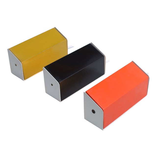 Adjustable Colored Metal Sconces by Anvia, 1960s, Set of 3 For Sale