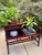 Brown Vintage Asian Chinoiserie Hand Carved Telephone Gossip Rosewood Table Bench For Sale - Image 8 of 8