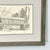 Mid-Century Americana Rustic Lithograph From Pencil Drawing, Covered Bridge Framed. For Sale - Image 4 of 13