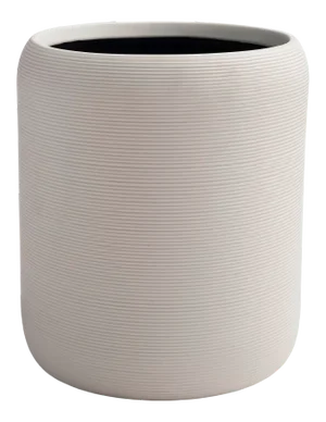 Fillmore Waste Basket in White/Black