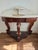 Beautiful details in the wood. The marble sits on top of the wood so can be transported in 2 pieces. Stunning piece of...