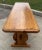 Brown French Country Brutalist Trestle Bench For Sale - Image 8 of 10