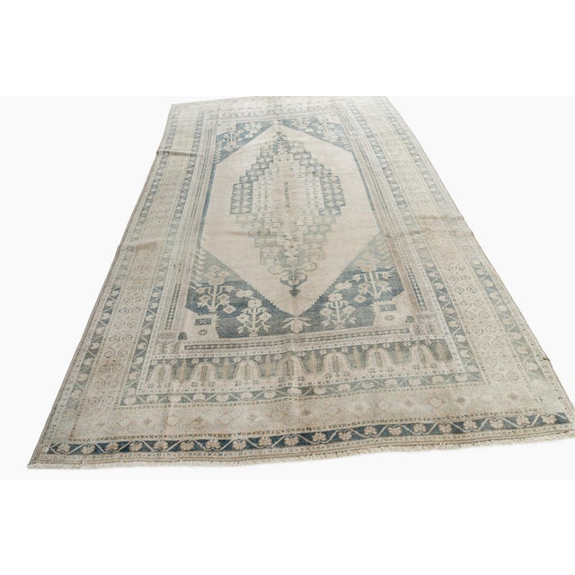 Vintage Beige Turkish Oushak Area Rug 5'8 X 9'6 For Sale - Image 12 of 12