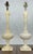 Pair of Fine Elegant Alabaster Marble Onion Shape Bases Table Lamps Clean! For Sale - Image 11 of 13