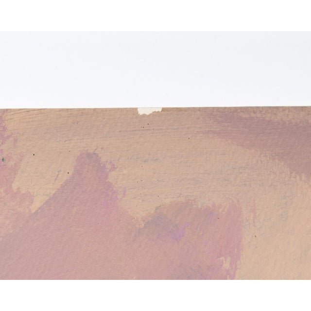 1980s Acrylic Abstract Landscape Painting by Harry Hilson For Sale In Indianapolis - Image 6 of 7