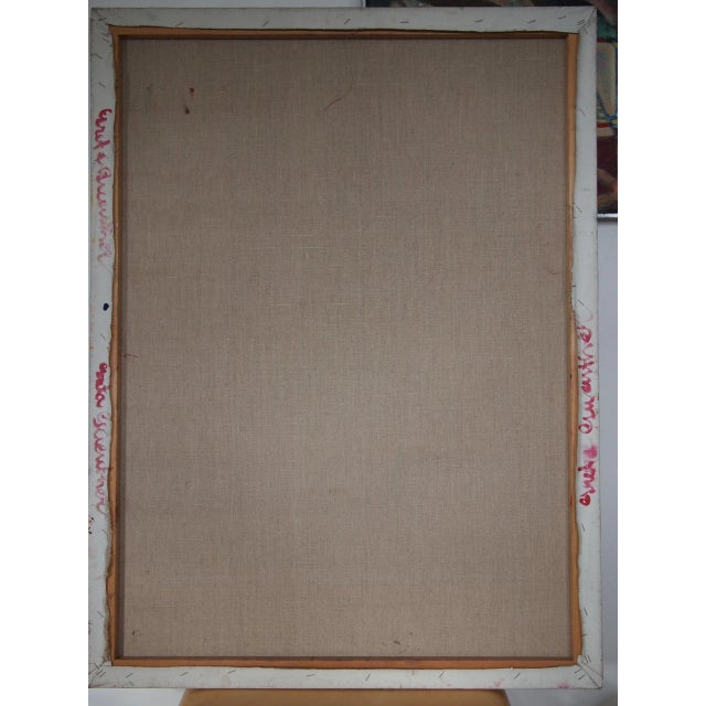 Late 20th Century Original Greta Thyssen Guenther Large Portrait Painting of Black Woman - 40x30" For Sale - Image 5 of 6