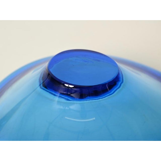 Deep Blue Murano Glass Catchall, Italy, 1960s For Sale - Image 11 of 12