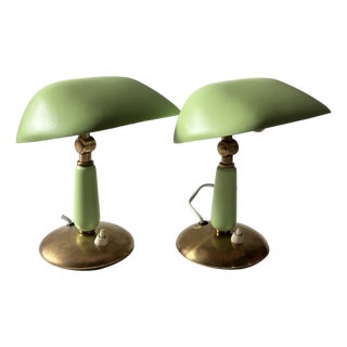 Modernist Model 31866 Table Lamps by Bertil Brisborg for Nordiska Kompaniet, Sweden, 1940s, Set of 2 For Sale