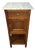 Antique French Oak Bedside Table with Marble Top For Sale