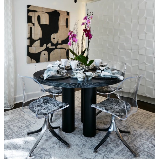 Mid Century Modern Lucite Swivel Chairs- Set of 4 For Sale - Image 12 of 12