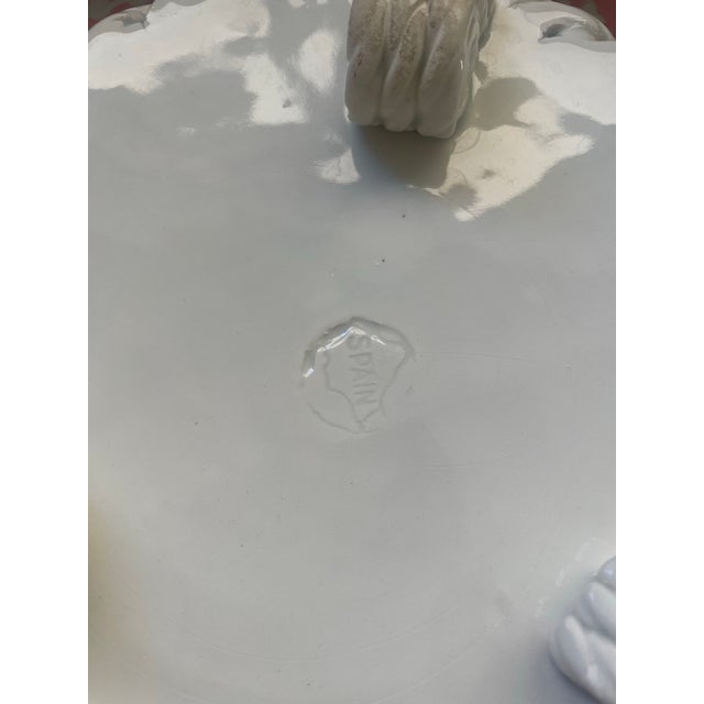 Pair of Ceramic Rope Cachepots For Sale In New York - Image 6 of 8