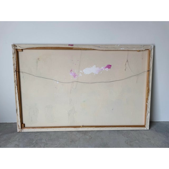 Vintage Helen Stein Expressionist Abstract Acrylic on Canvas Painting, Signed/ Sold For Sale - Image 12 of 12