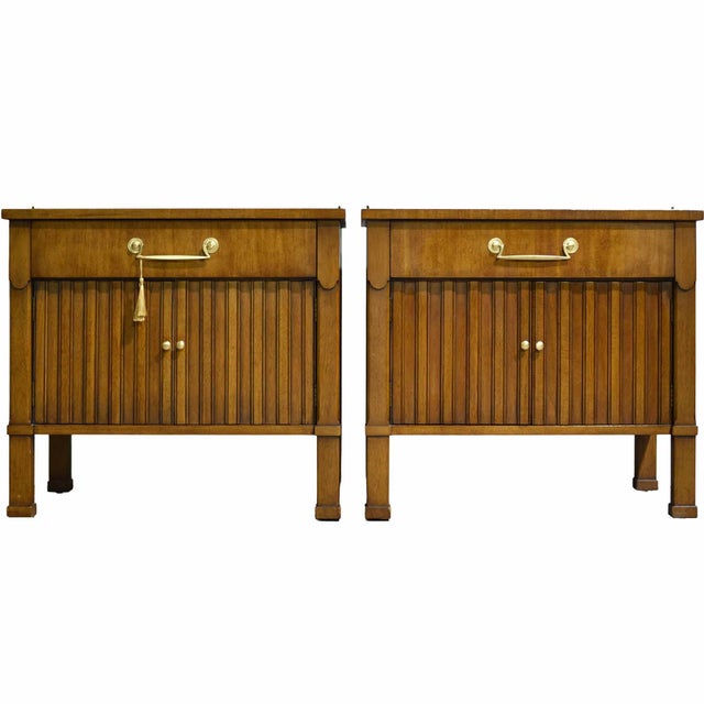 Mid Century Transitional Nightstands by Henredon - A Pair For Sale - Image 15 of 15