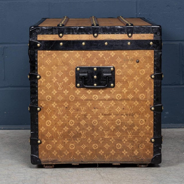 Louis Vuitton Antique Trunk in Woven Canvas from Louis Vuitton, 1890 For Sale - Image 4 of 18