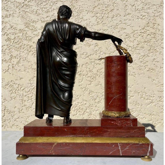 Metal Bronze Napoleon in Emperor Suit For Sale - Image 7 of 11