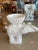 White Vintage Large White Plaster Elephant Garden Plant Stand Planter For Sale - Image 8 of 13