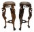 Asian Carved Plant Tables with Dragons, 1920, Set of 2 For Sale