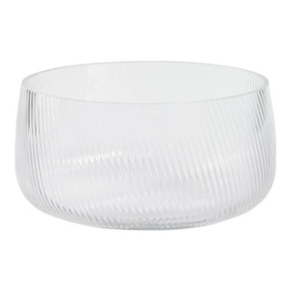 Chadwell Rippled Glass Bowl, 8.25" For Sale