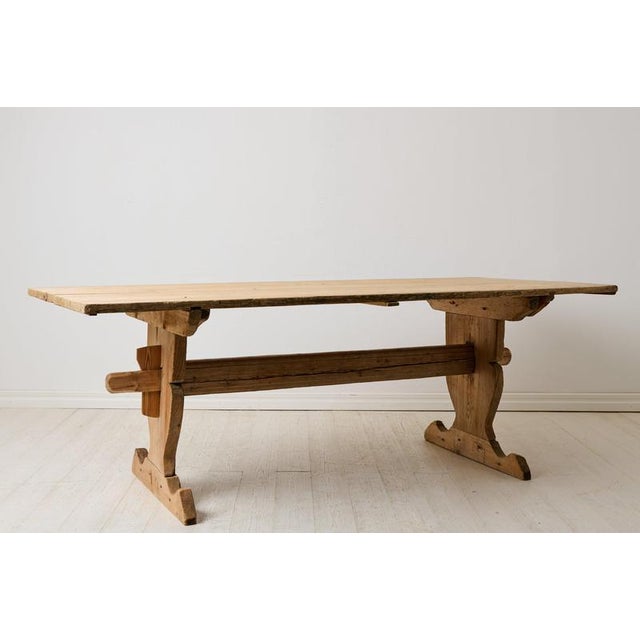 Early 19th Century Country House Dining Table, Northern Sweden For Sale - Image 5 of 13