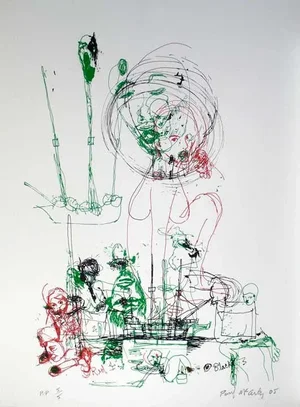 Paul McCarthy, Untitled Hand Printed Silkscreen Museum Limited Edition