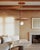 Modern Hudson Valley Lighting Brim 36 in. 1 Light Chandelier in Soft White and Gold Leaf Finish For Sale - Image 3 of 8