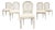 Set of Six Swedish Gustavian Style Painted Cane Dining Chairs For Sale