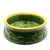 Early 20th Century 1930s Art Deco Green Glazed Hunting Dog Stoneware Pet Bowl Attributed to McCoy or RRP Co. For Sale - Image 5 of 9
