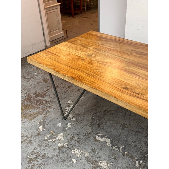 Black Cb2 Dylan Acacia Dining Table For Sale - Image 8 of 12